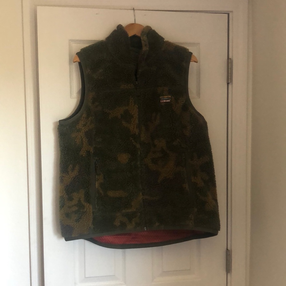 LL Bean camo vest